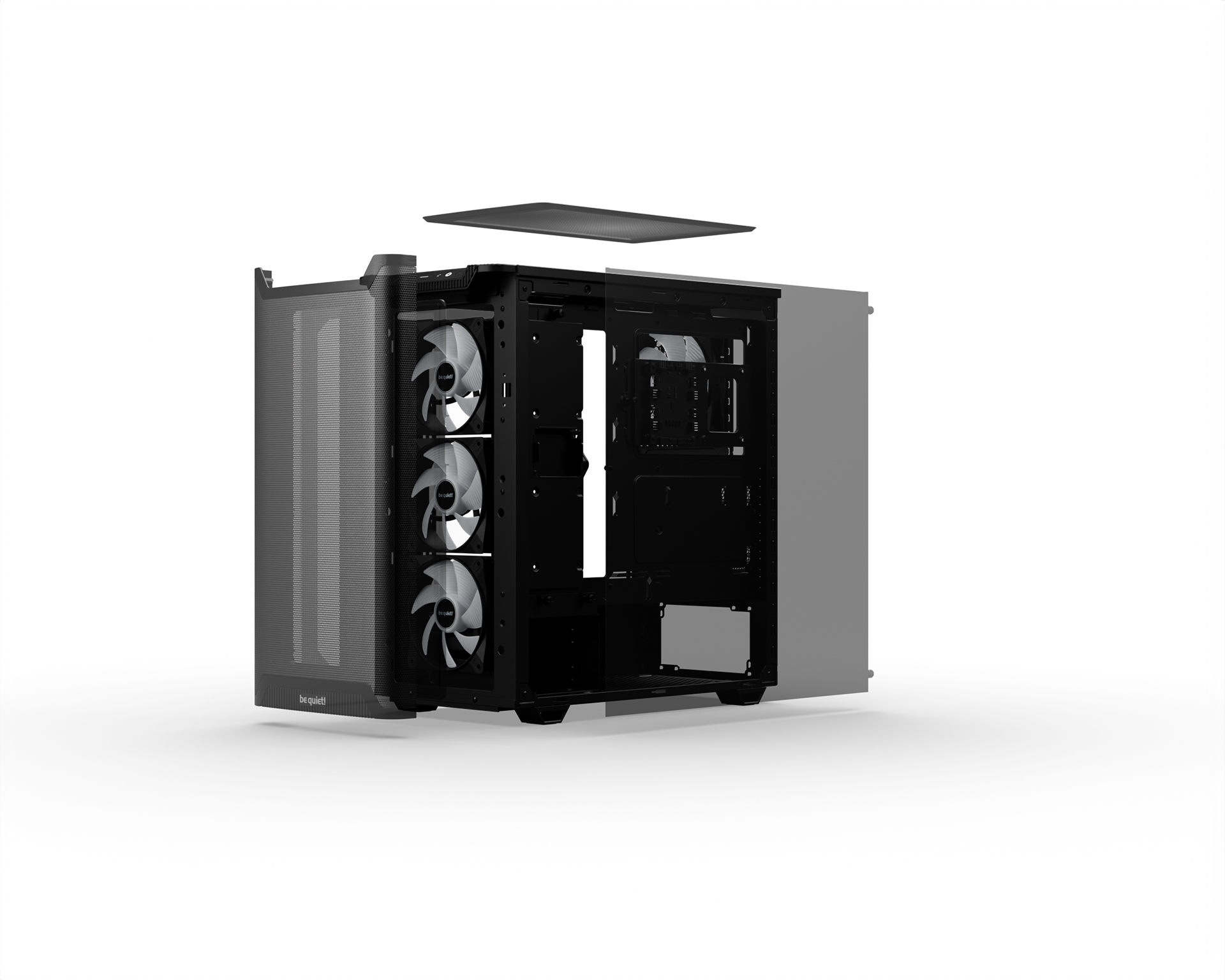 PURE BASE 501 LX | Black silent essential PC cases from be quiet!